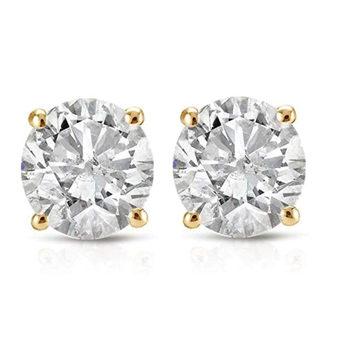 1/2ct Diamond Studs 14K Yellow Gold