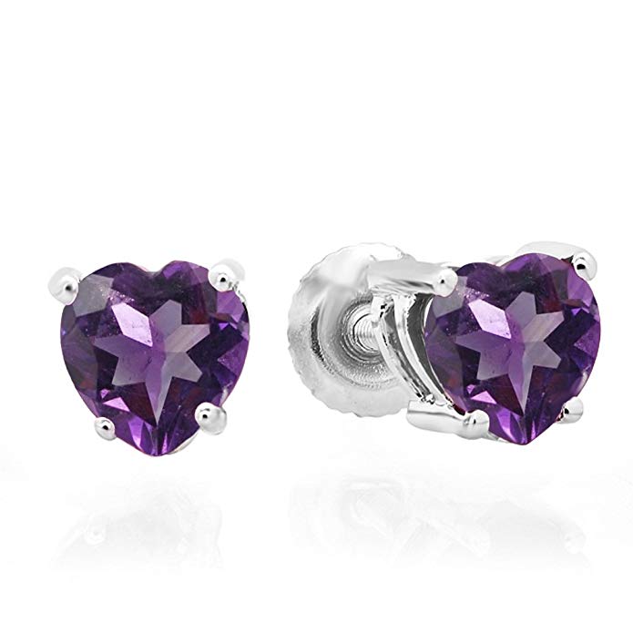 18K White Gold Ladies Stud Earrings